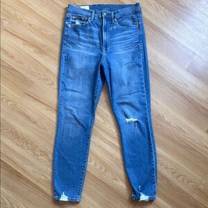 GAP Jeans True Skinny Ankle Sky High Denim Size 28 or 6 Regular High Rise